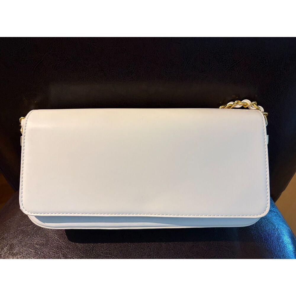 Urban Expressions Ivory "Julia" Vegan Leather Shoulder Bag